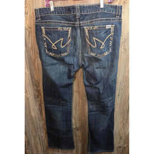 Cruel Denim "Blake" Blue Jeans Women's Size 34/17 L (39x34) western rodeo riding